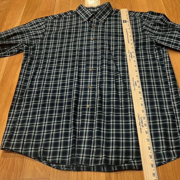 L.L.Bean men’s traditional fit cotton plaid button down shirt size medium . - Picture 8 of 9